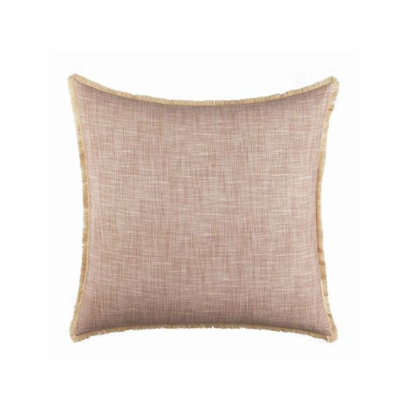 Tommy Bahama Home Pillow Sham Euro Sunrise Stripe 26x26 Coral Tropical Fringe - Picture 5 of 5